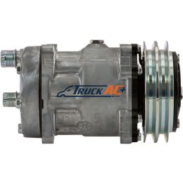 OEM Sanden A/C Compressor - Sanden 4272, Truck Air 03-3440A, MEI 5412A