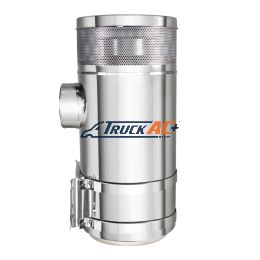 15" Stainless Air Cleaner Kit With Brackets For Peterbilt - United Pacific 28205