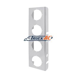 430 Stainless Steel Front Air Cleaner Bracket With Four 2" Round Light Cutouts (Pair) - United Pacific 30260