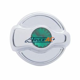 Chrome Plastic A/C Control Knob For 2005 & Older Peterbilt- Green Crystal - United Pacific 41325