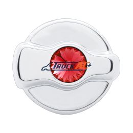 Chrome Plastic A/C Control Knob For 2005 & Older Peterbilt- Red Crystal - United Pacific 41327