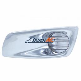 Chrome Plastic Fog Light Cover Without Light Opening For 2008-2017 Kenworth T660 - Driver - United Pacific 41540