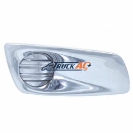 Chrome Plastic Fog Light Cover Without Light Opening For 2008-2017 Kenworth T660 - Passenger - United Pacific 41541
