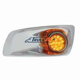 Fog Light Cover With 17 Amber LED Clear Style Reflector Light For 2007-17 KW T660- Driver -Amber Lens - United Pacific 42702