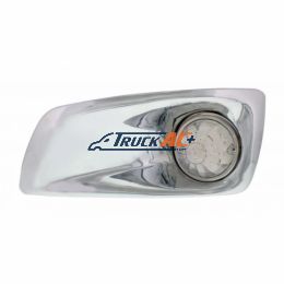 Fog Light Cover With 17 Amber LED Dual Func. Watermelon Light For 2007-17 KW T660- Driver -Clear Lens - United Pacific 42707