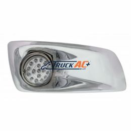 Fog Light Cover With 17 Amber LED Clear Style Reflector Light For 2007-17 KW T660- Passenger -Clear Lens - United Pacific 42735