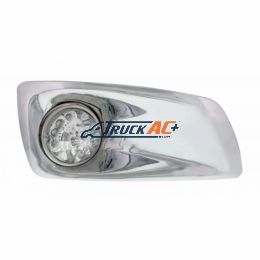Fog Light Cover With 17 Amber LED Reflector Watermelon Lights For 2007-17 KW T660- Passenger -Clear Lens - United Pacific 42737