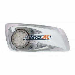 Fog Light Cover With 17 Amber LED Hi/Lo Watermelon Light For 2007-17 KW T660- Passenger -Clear Lens - United Pacific 42739