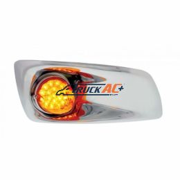 Fog Light Cover With 19 LED Reflector Light For 2007-2017 KW T660 (Passenger) - Amber LED/ Amber Lens - United Pacific 42756