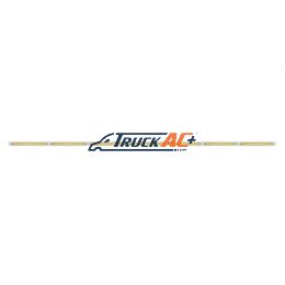 94" Stainless Steel Light Bracket With 7X 19 LED 12" Reflector Light Bars - Amber LED/Clear Lens - United Pacific 20883