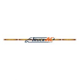 94" Stainless Light Bracket With 5X 11 LED 17" Light Bars - Amber LED/Amber Lens - United Pacific 20948