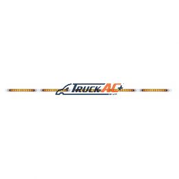 94" Stainless Light Bracket With 5X 11 LED 17" Light Bars & Bezels - Amber LED/Amber Lens - United Pacific 20952
