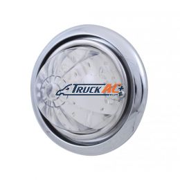 Front Bumper Light With 17 Amber LED Dual Function Watermelon Light For Freightliner Columbia - Clear Lens - United Pacific 39141