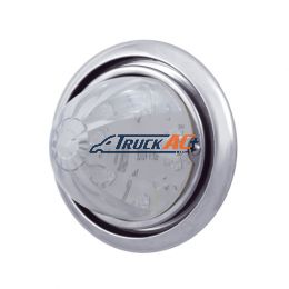 Front Bumper Light With 17 Amber LED Watermelon Light For Freightliner Columbia - Clear Lens - United Pacific 39145