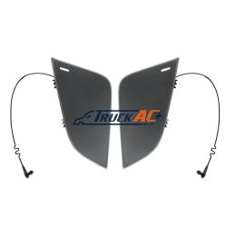 A21-29246-002 Black Tow Hook Access Covers For 2018-2024 Freightliner Cascadia (Pair) - United Pacific 42525