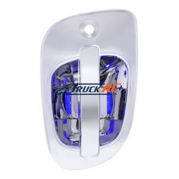 6 Blue LED Chrome Door Handle Cover for Freightliner - Driver - United Pacific 42491