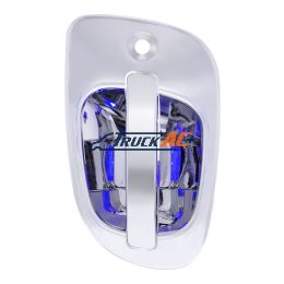 6 Blue LED Chrome Door Handle Cover for Freightliner - Passenger - United Pacific 42492