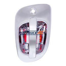 6 Red LED Chrome Door Handle Cover for Freightliner - Driver - United Pacific 42493