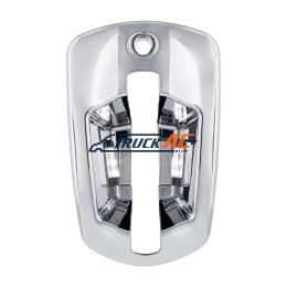 6 LED Chrome Door Handle Cover For 2018-2025 Freightliner Cascadia - Driver, White LED - United Pacific 42542