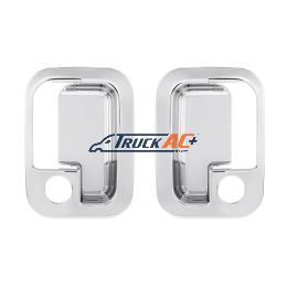 Chrome Exterior Door Handle Cover For 2003+ Kenworth & 2004+ Peterbilt Trucks- Pair (Driver & Passenger) - United Pacific 40962