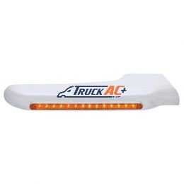 14 Amber LED Front Fender Cover For Peterbilt 388 (2008-2015) & 389 (2008-2023)-Amber Lens - Passenger - United Pacific 32561