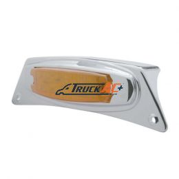 Chrome Fender Light Bracket With 12 LED Light - Amber LED/Amber Lens - United Pacific 39868