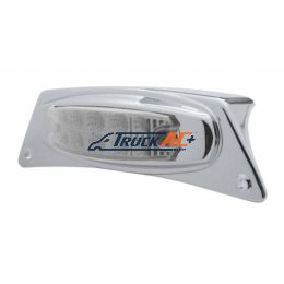 Chrome Fender Light Bracket With 10 LED Reflector Light - Amber LED/Clear Lens - United Pacific 39873