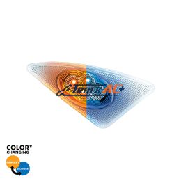 Double Fury 4 LED Fender Signal Light For 2008-2017 Kenworth T660-Amber & Blue LED, Passenger - United Pacific 36153