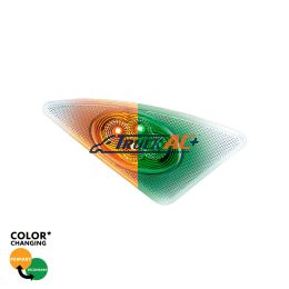 Double Fury 4 LED Fender Signal Light For 2008-2017 Kenworth T660-Amber & Green LED, Passenger - United Pacific 36155