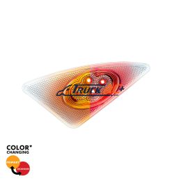 Double Fury 4 LED Fender Signal Light For 2008-2017 Kenworth T660-Amber & Red LED, Driver - United Pacific 36158