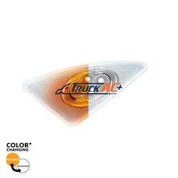 Double Fury 4 LED Fender Signal Light For 2008-2017 Kenworth T660-Amber & White LED, Driver - United Pacific 36160