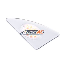 P54-1085R, 9 LED Competition Series Fender Light For 2007-2017 Kenworth T660 (Passenger) -Amber LED/Clear Lens - United Pacific 38040