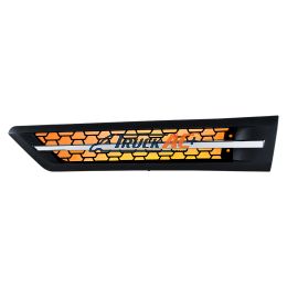 A17-21068-000 Hood Air Intake Grille With Amber LED For 2018-2024 Freightliner Cascadia 126 - Driver - United Pacific 42863
