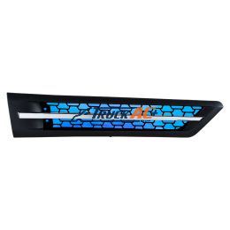 A17-21068-001 Hood Air Intake Grille With Blue LED For 2018-2024 Freightliner Cascadia 126 - Passenger - United Pacific 42866