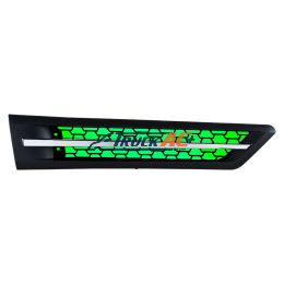 A17-21068-001 Hood Air Intake Grille With Green LED For 2018-2024 Freightliner Cascadia 126 - Passenger - United Pacific 42868