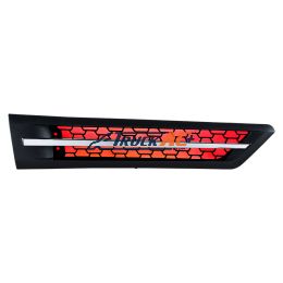 A17-21068-001 Hood Air Intake Grille With Red LED For 2018-2024 Freightliner Cascadia 126 - Passenger - United Pacific 42870