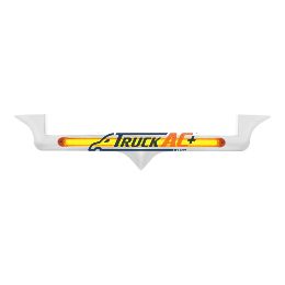 Chrome Hood Emblem Trim With 24 LED GloLight Bar For Kenworth - Amber LED/Amber Lens - United Pacific 32710