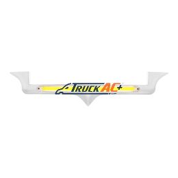 Chrome Hood Emblem Trim With 24 LED GloLight Bar For Kenworth - Amber LED/Clear Lens - United Pacific 32712