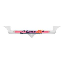 Chrome Hood Emblem Trim With 24 LED GloLight Bar For Kenworth - Red LED/Clear Lens - United Pacific 32713