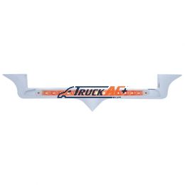 Chrome Hood Emblem Trim With 14 LED Light Bar For Kenworth - Red LED/Clear Lens - United Pacific 37820