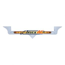 Chrome Hood Emblem Trim With 14 LED Light Bar For Kenworth - Amber LED/Amber Lens - United Pacific 39878