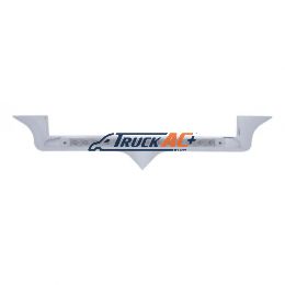 Chrome Hood Emblem Trim With 14 LED Light Bar For Kenworth - Amber LED/Clear Lens - United Pacific 39879