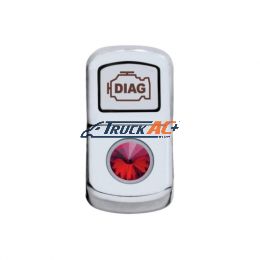 "Diagnostic" Rocker Switch Cover With Red Crystal - United Pacific 45071