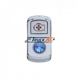 "Engine Fan" Rocker Switch Cover With Blue Crystal - United Pacific 45083