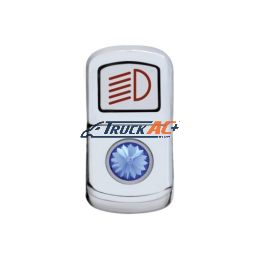 "Headlight" Rocker Switch Cover With Blue Crystal - United Pacific 45131