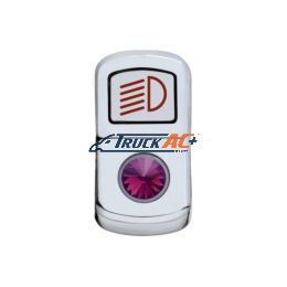 "Headlight" Rocker Switch Cover With Purple Crystal - United Pacific 45134