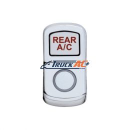 "Rear A/C" Chrome Rocker Switch Cover - Plain - United Pacific 45168
