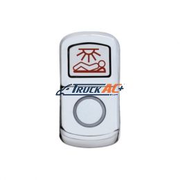 "Sleeper Light" Chrome Rocker Switch Cover - Plain - United Pacific 45184