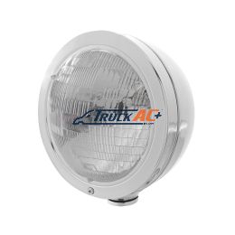 Stainless Steel "Bullet" Classic Headlight H6024 Bulb - United Pacific 30411
