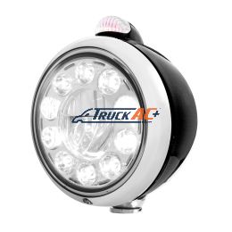 Black Guide 682-C Headlight 11 LED Bulb & Dual Mode LED Signal - Clear Lens - United Pacific 31565
